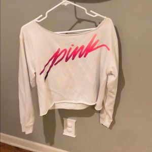 PINK Crop Hoodie